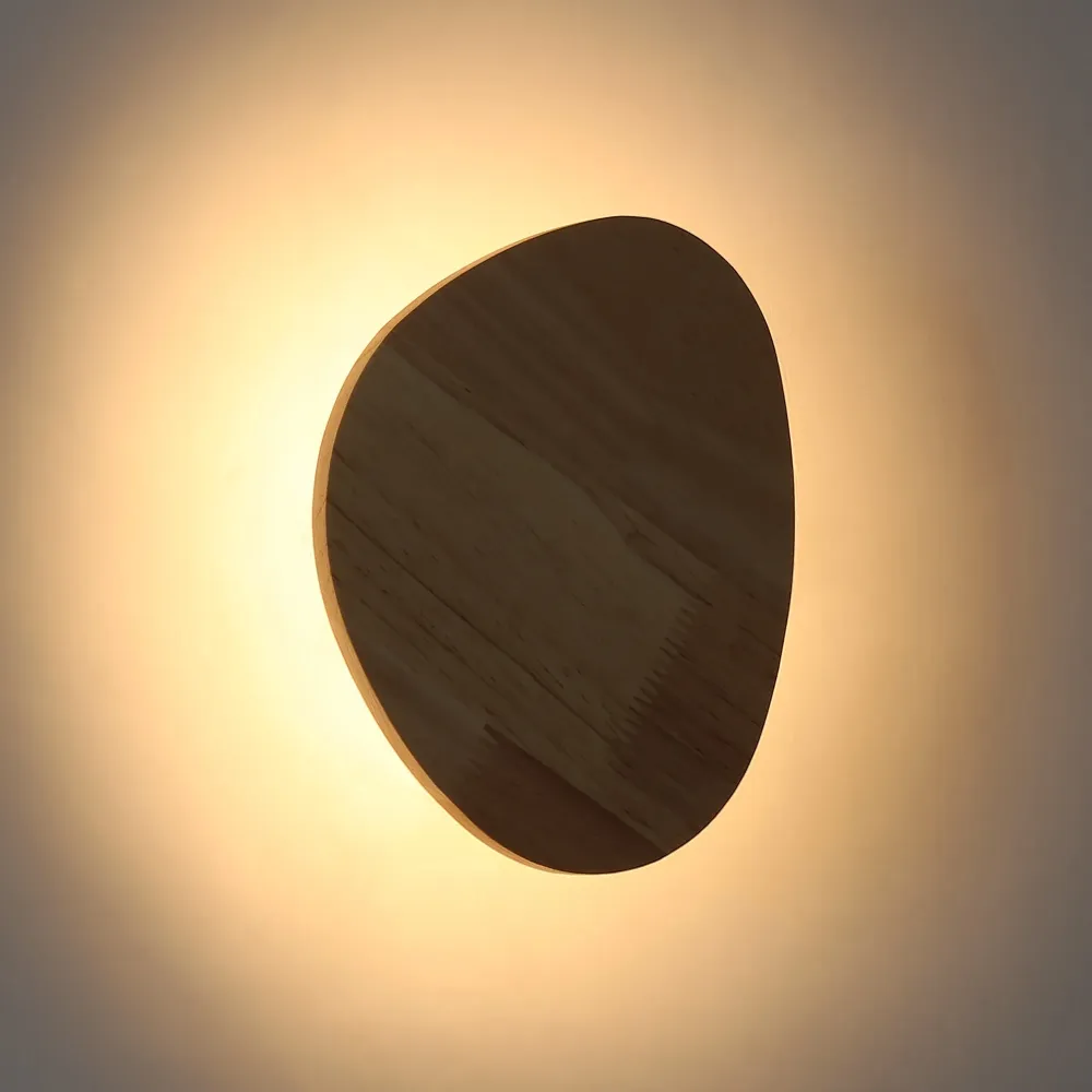 Aplique de parede em madeira "Eclipse 3" 8W - Luz quente