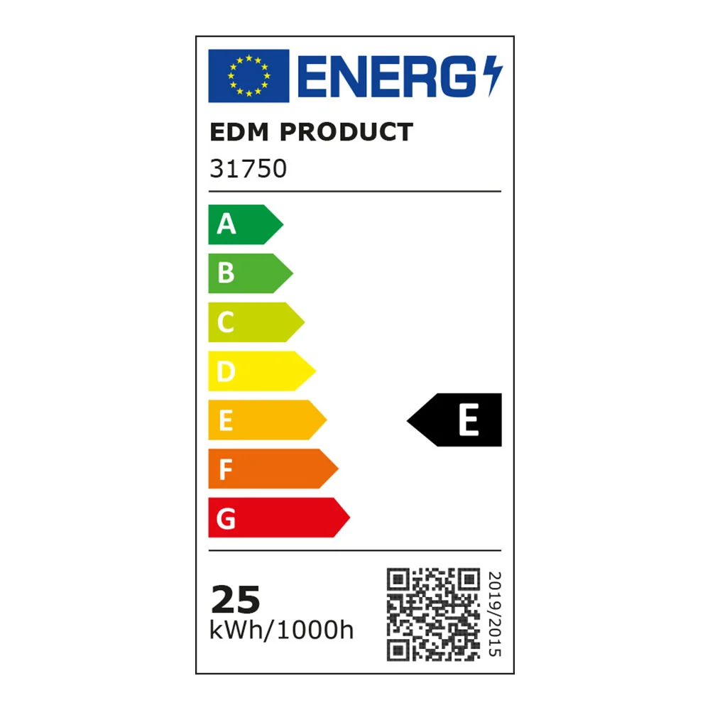 ARMADURA LED 25W 6400K LUZ FRIA 2500LM 60X4,5X12CM EDM