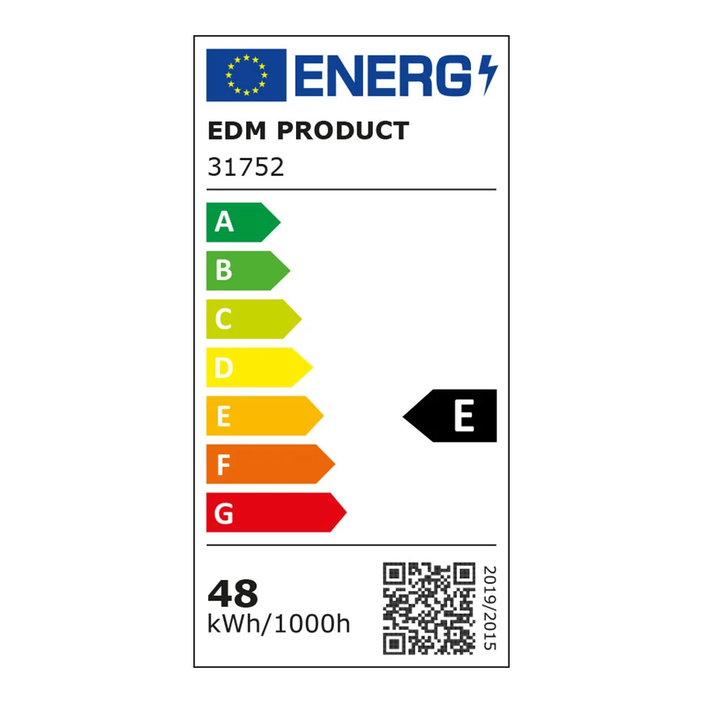 ARMADURA LED 48W 6400K LUZ FRIA 4800LM 12X120X4,5CM EDM