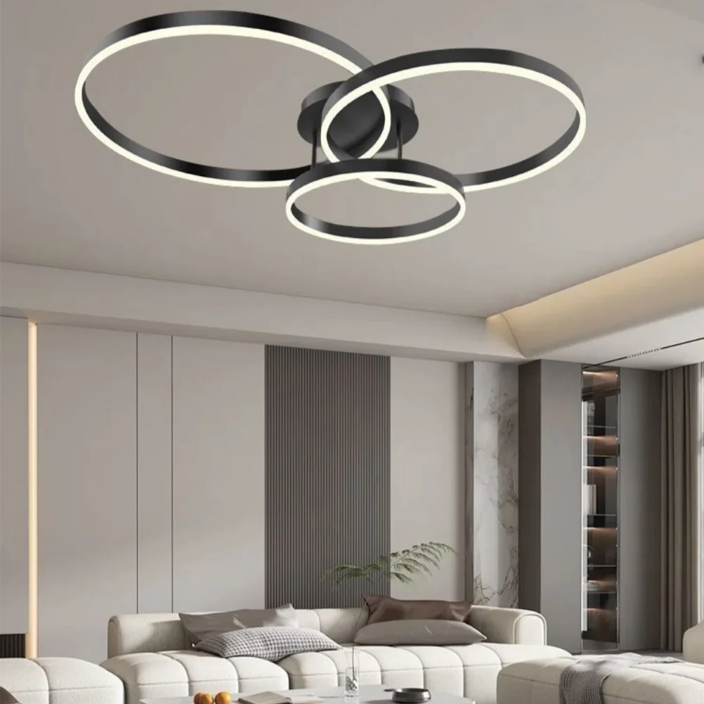 Aelithra Candeeiro de Teto Circular Minimalista em Acrílico At Ease Home Life