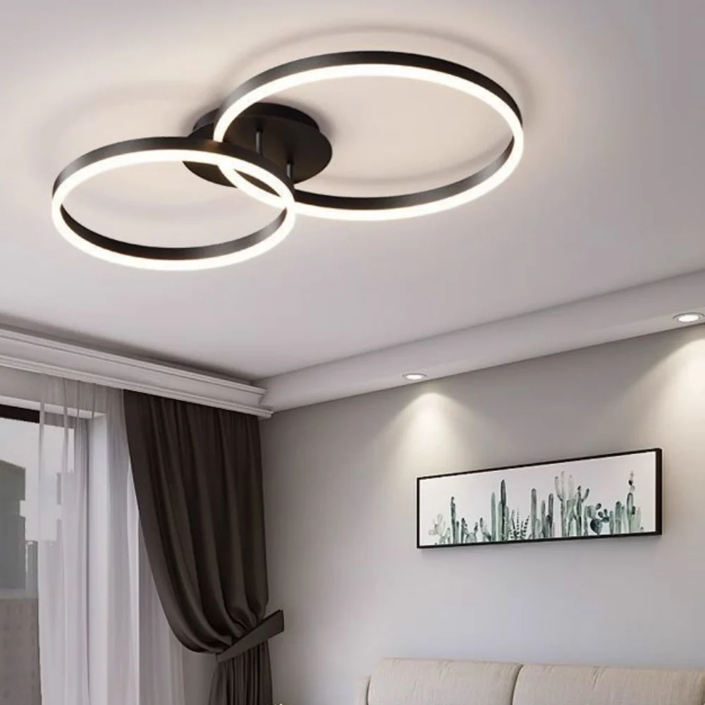 Aelithra Candeeiro de Teto Circular Minimalista em Acrílico At Ease Home Life