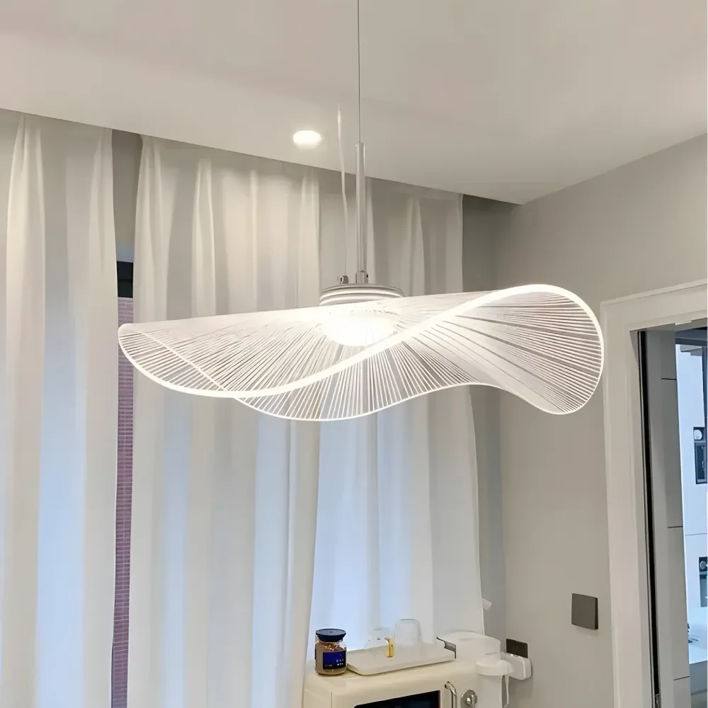 Anwen Nórdico Acrílico Lâmpada Pendente Led Folha de Lótus At Ease Home Life