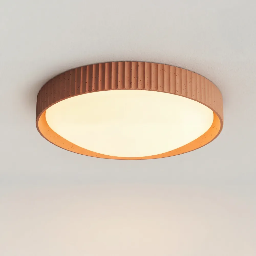 Argo Luz de Teto Embutida em Concreto de Gesso At Ease Home Life