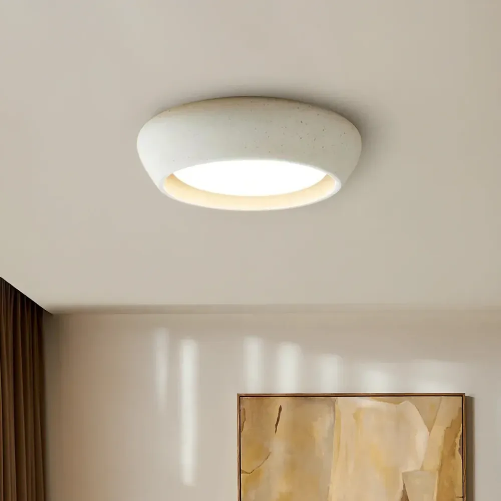 Astoria Minimalista Luminária de Teto Embutida em Cimento At Ease Home Life