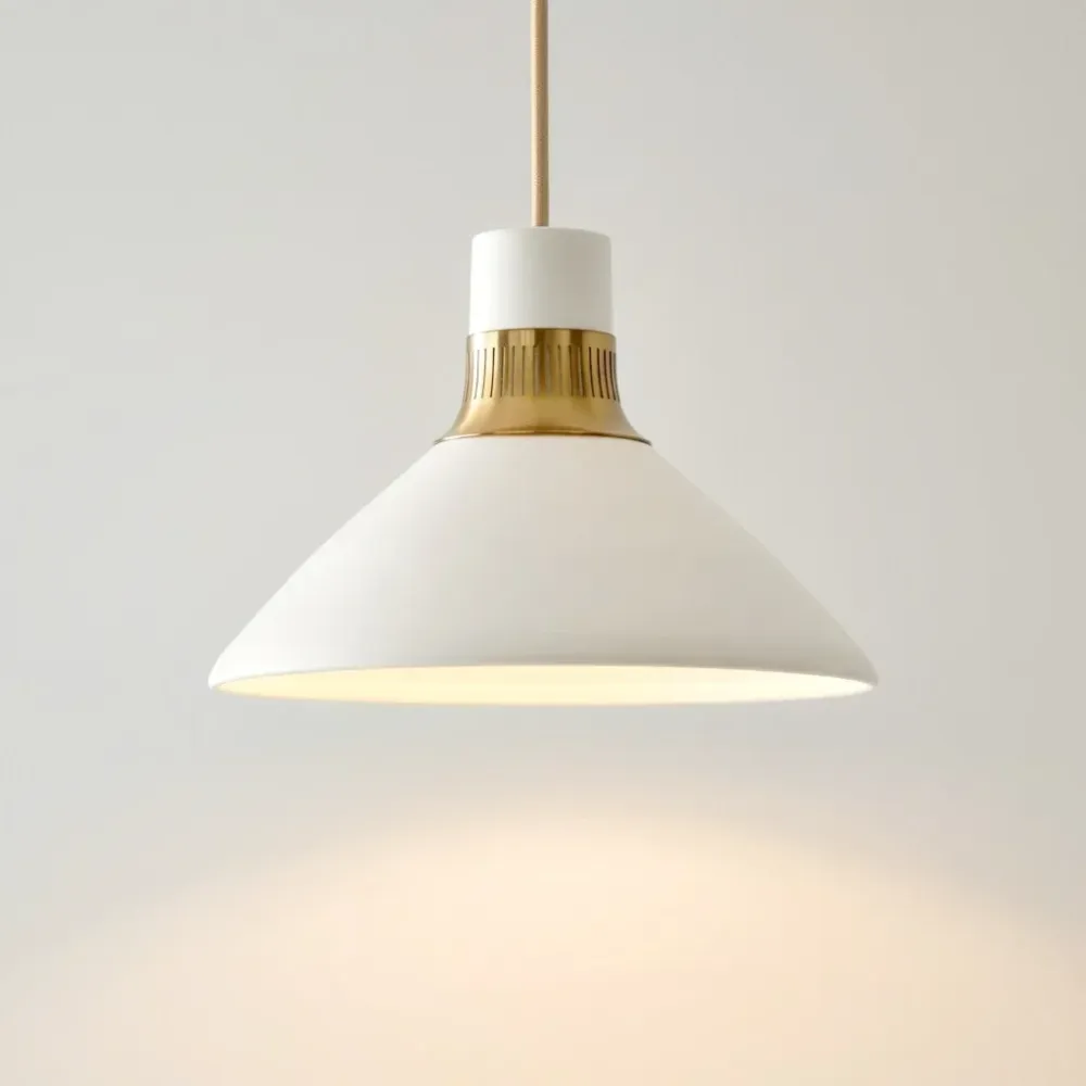 Candeeiro Suspenso de Porcelana Ajustável Moderno Selwyn At Ease Home Life