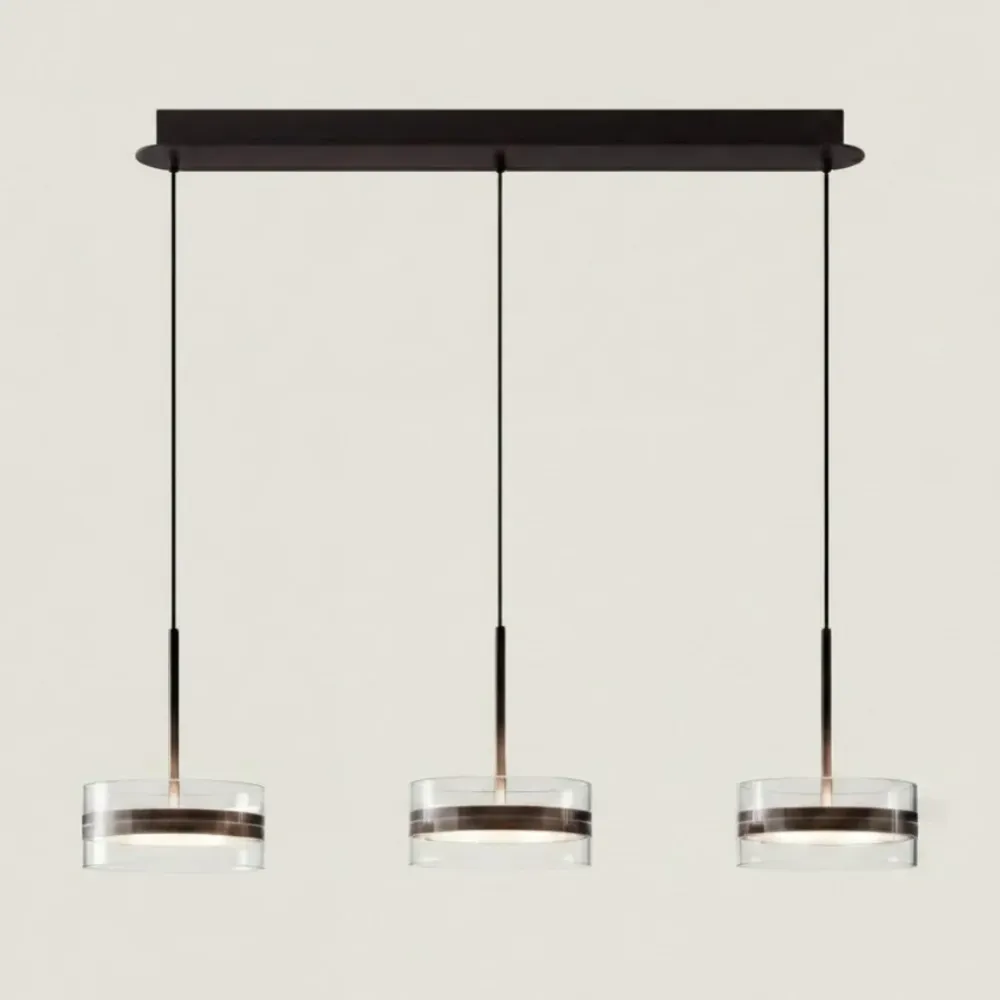 Candeeiro de Teto Circular LED Moderno Kirelix Preto At Ease Home Life