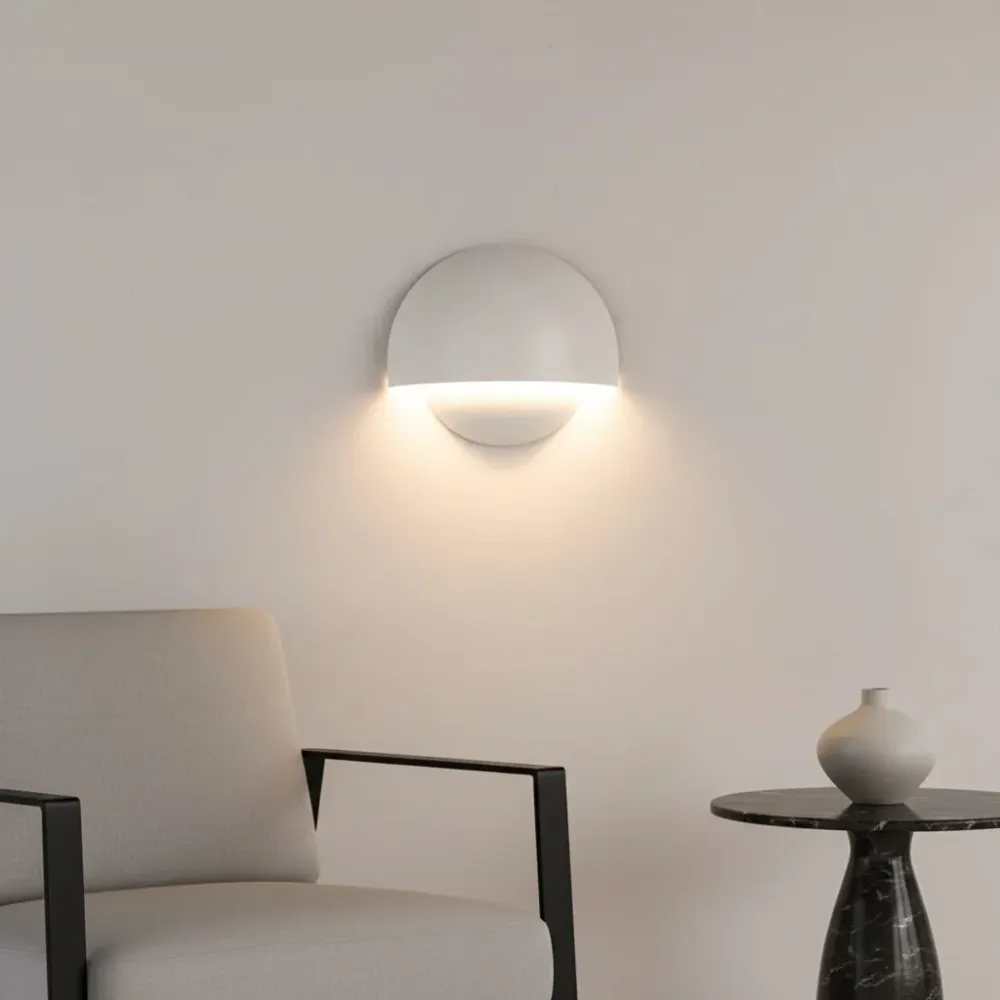 Kesia Candeeiro de Parede Moderno em Alumínio com LED Preto At Ease Home Life