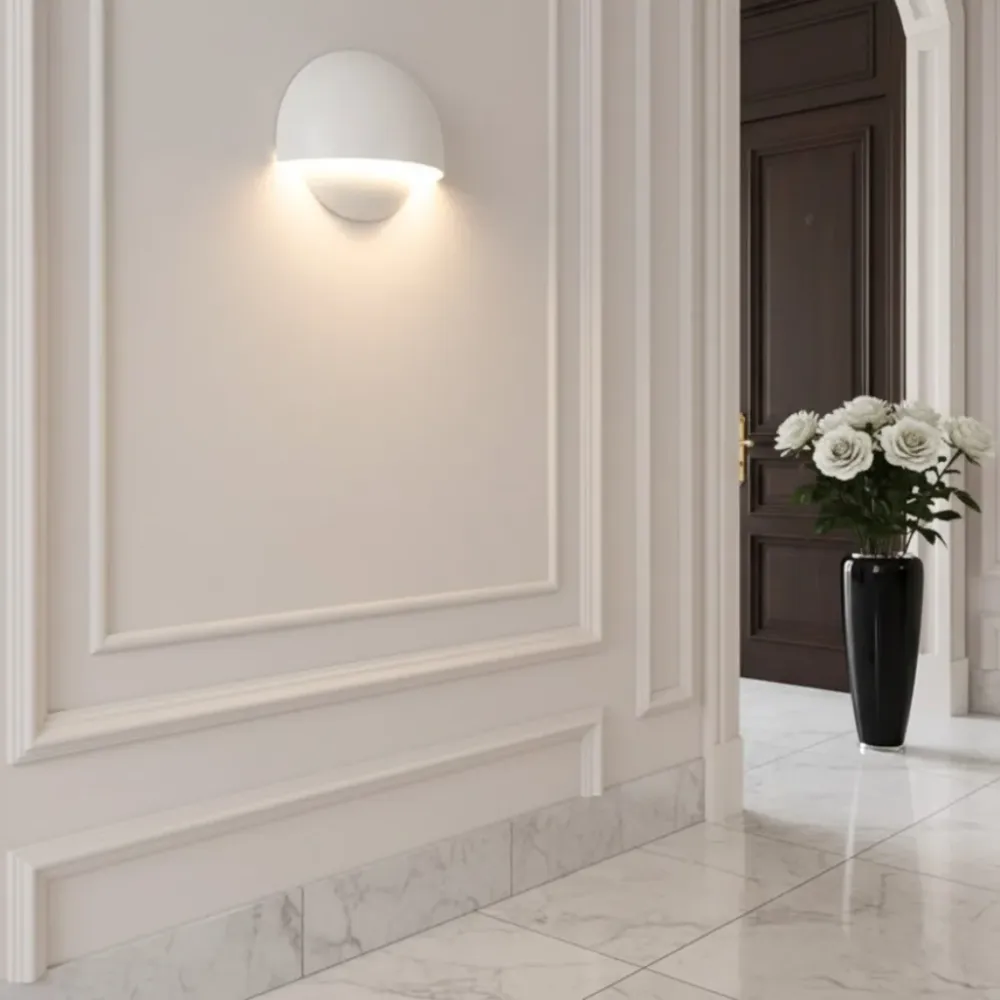 Kesia Candeeiro de Parede Moderno em Alumínio com LED Preto At Ease Home Life