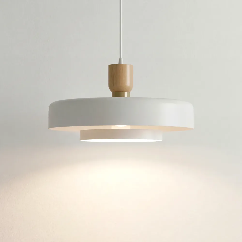 Lilja Nordic White Candeeiro de Teto em Camadas At Ease Home Life