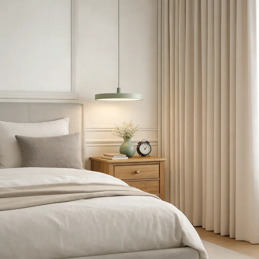 Luminosa Elegante Minimalista Linha Candeeiro de Teto Suspenso At Ease Home Life