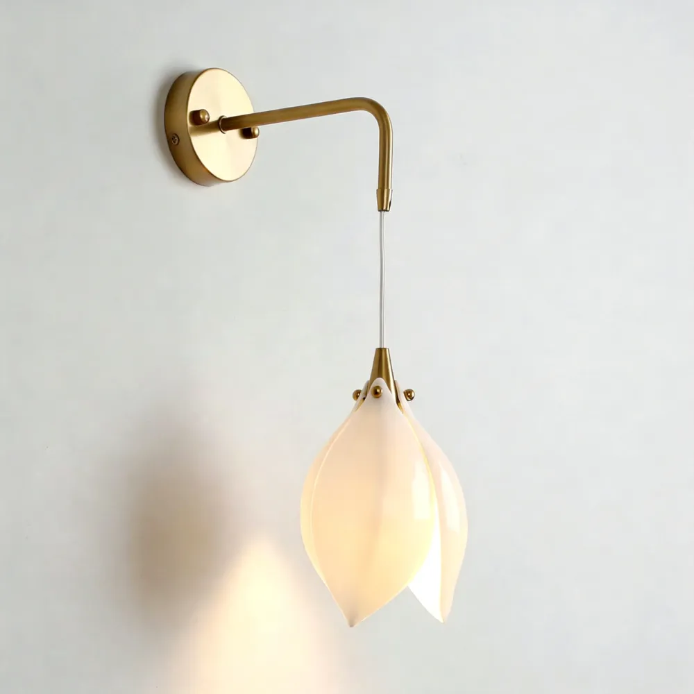Luminária de Parede em Forma de Flor Cerâmica Pyrfyre At Ease Home Life