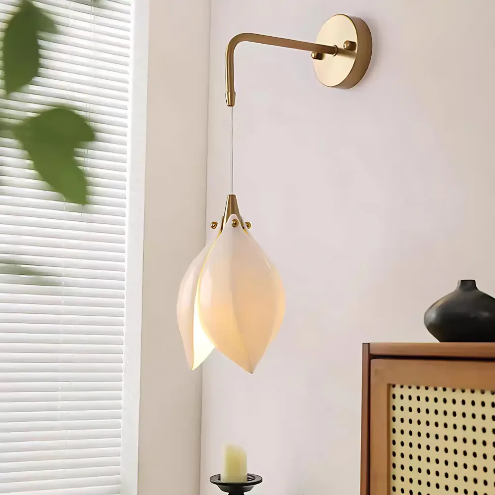 Luminária de Parede em Forma de Flor Cerâmica Pyrfyre At Ease Home Life