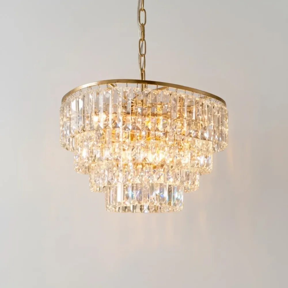 Lustre de Cristal de Vidro de Luxo Moderno Hermione At Ease Home Life