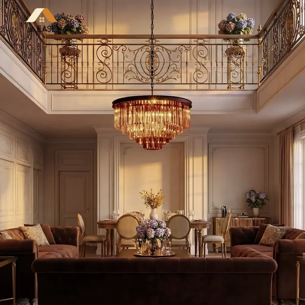Lustre de Cristal Vintage de Luxo Aeryvon At Ease Home Life