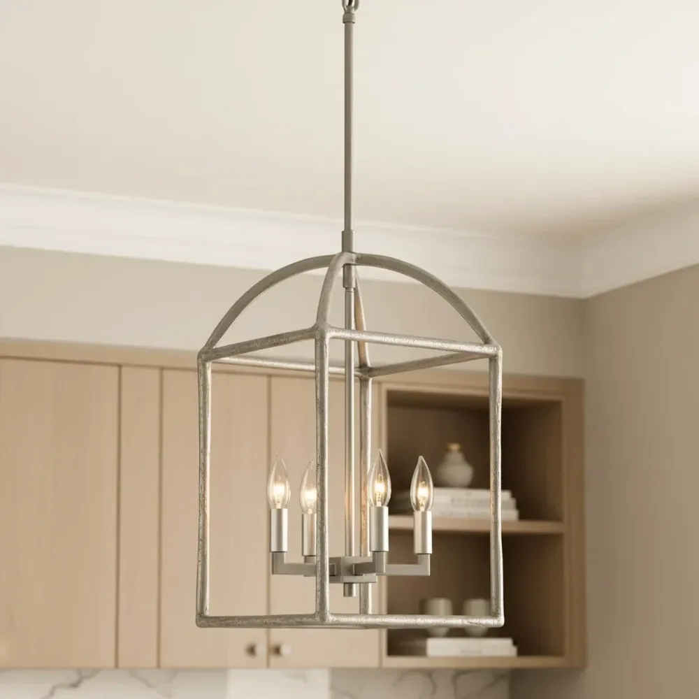 Luz Pendente Industrial de Metal Ione Cage At Ease Home Life