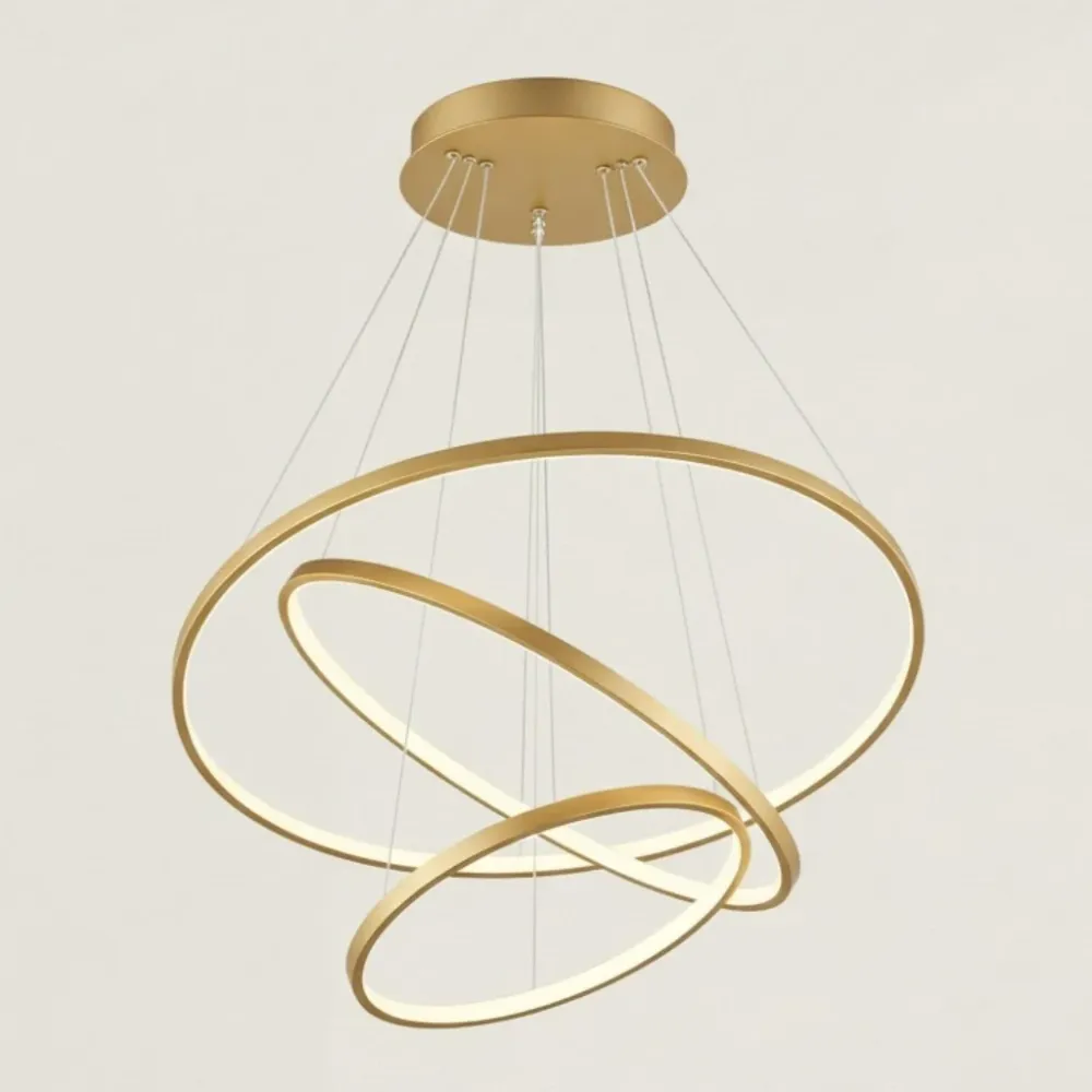 Luz de Teto LED Moderna Multi-camada Lazar Preto At Ease Home Life
