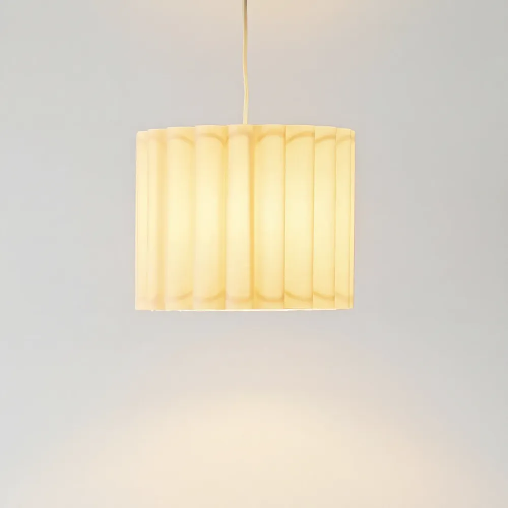 Thalissea Candeeiro Suspenso Minimalista de Linho Branco At Ease Home Life