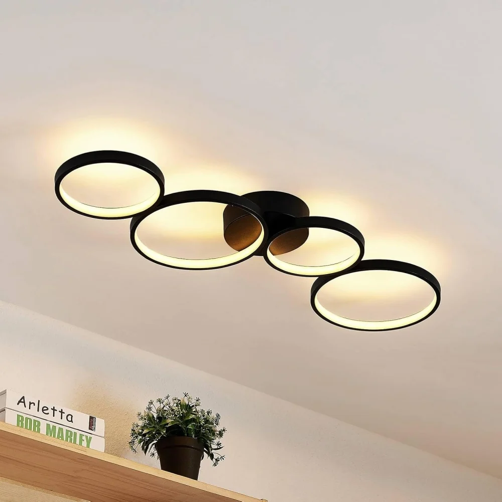 Tharniel Candeeiro de Teto LED Circular Minimalista At Ease Home Life