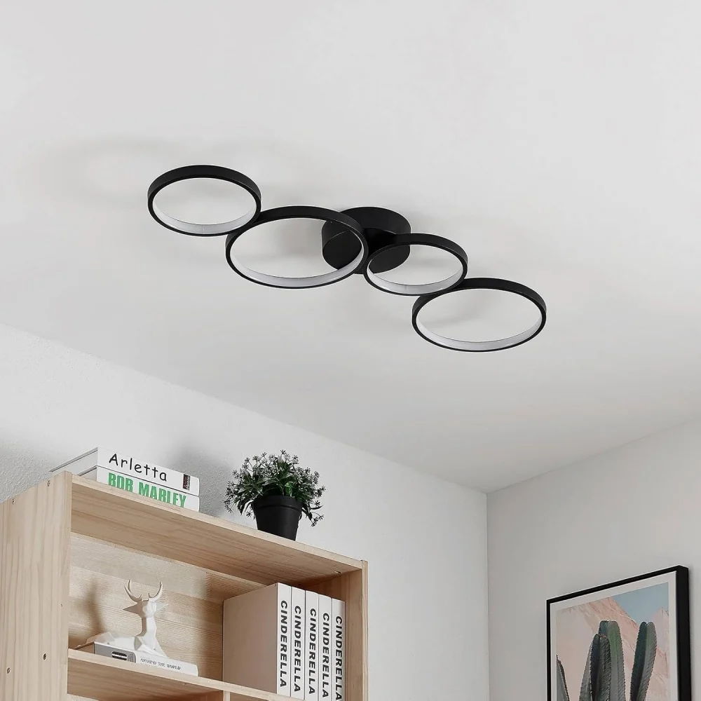 Tharniel Candeeiro de Teto LED Circular Minimalista At Ease Home Life