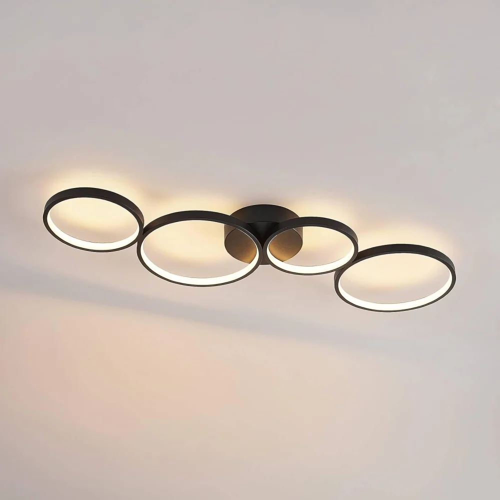 Tharniel Candeeiro de Teto LED Circular Minimalista At Ease Home Life