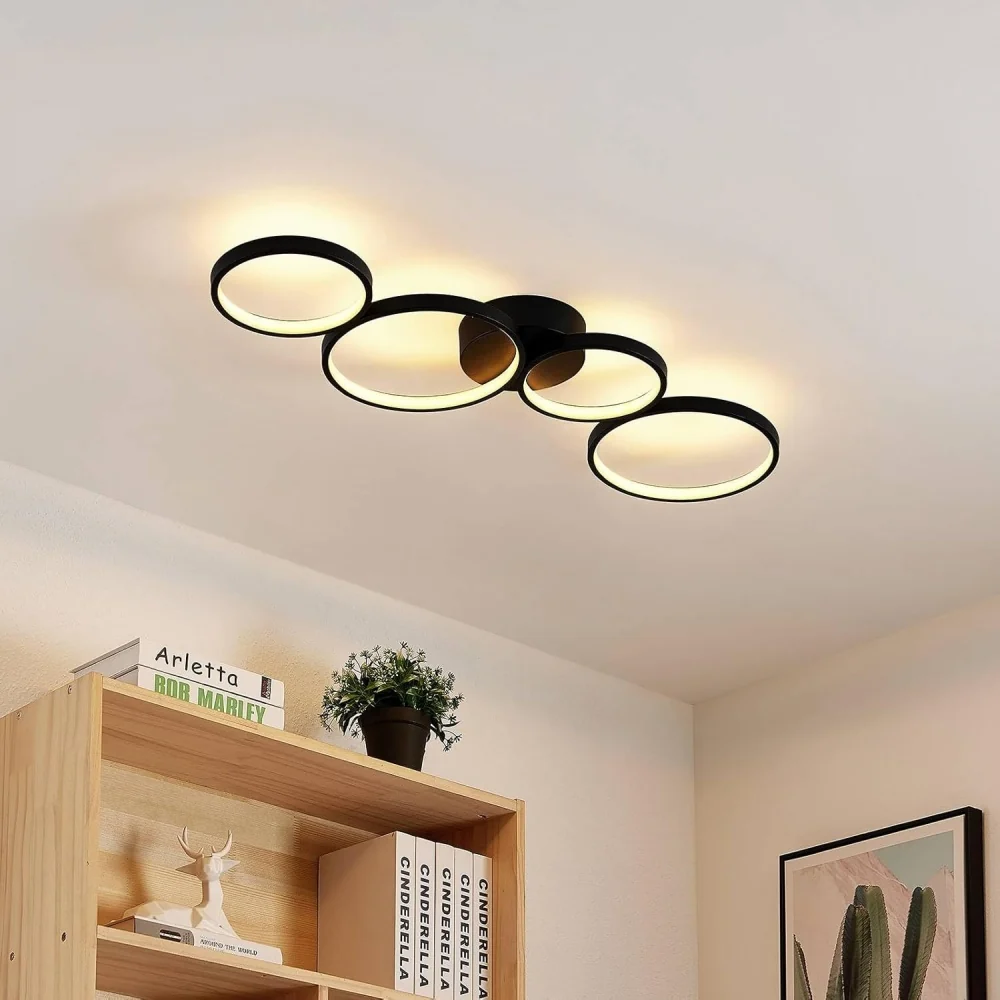 Tharniel Candeeiro de Teto LED Circular Minimalista At Ease Home Life
