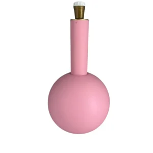 Base Abajur Metal Rosa Claro Fosco