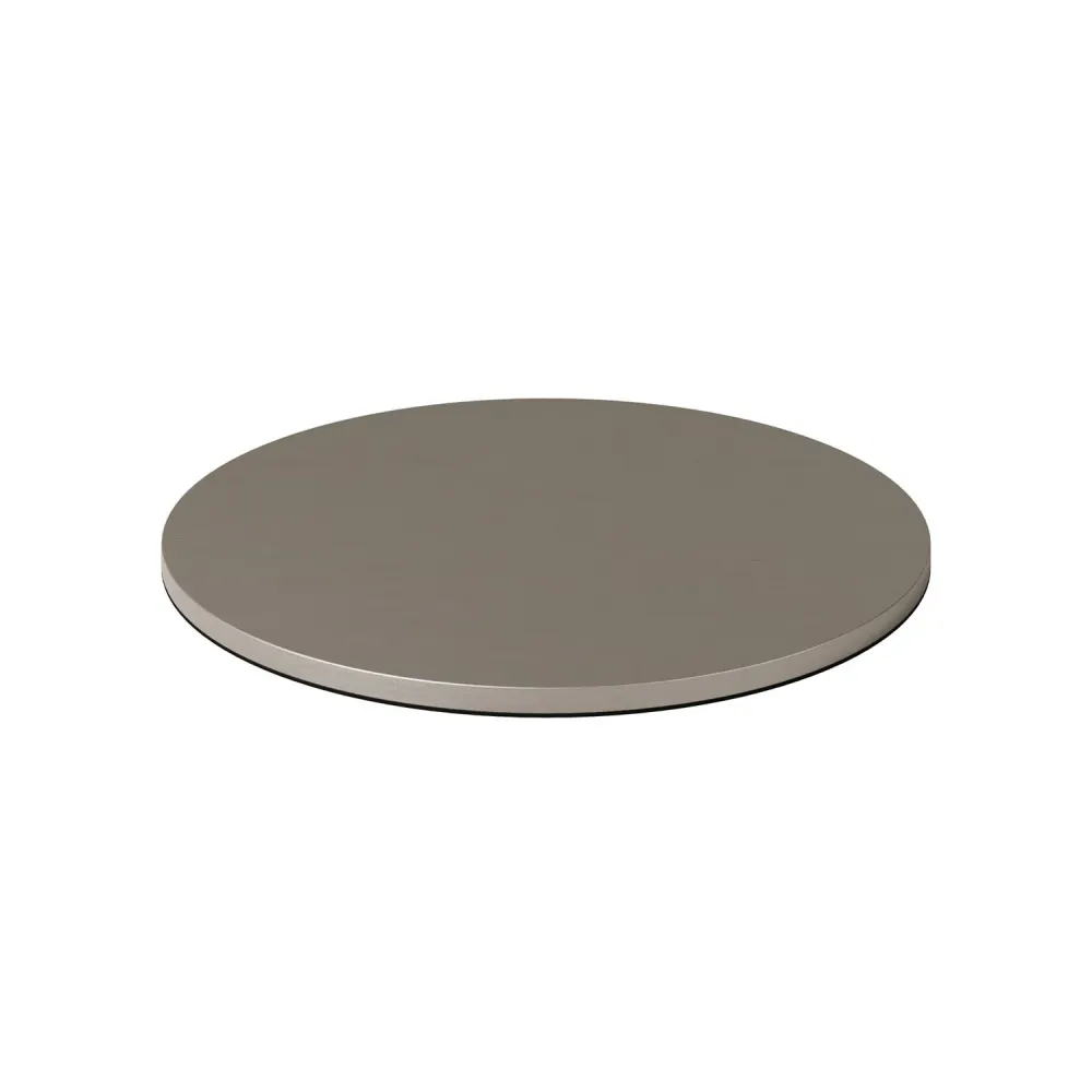 Base metálica redonda para candeeiro de mesa MAG-Y - Titânio acetinado