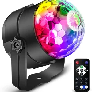 Efecto led mini bola discoteca BASEDJ