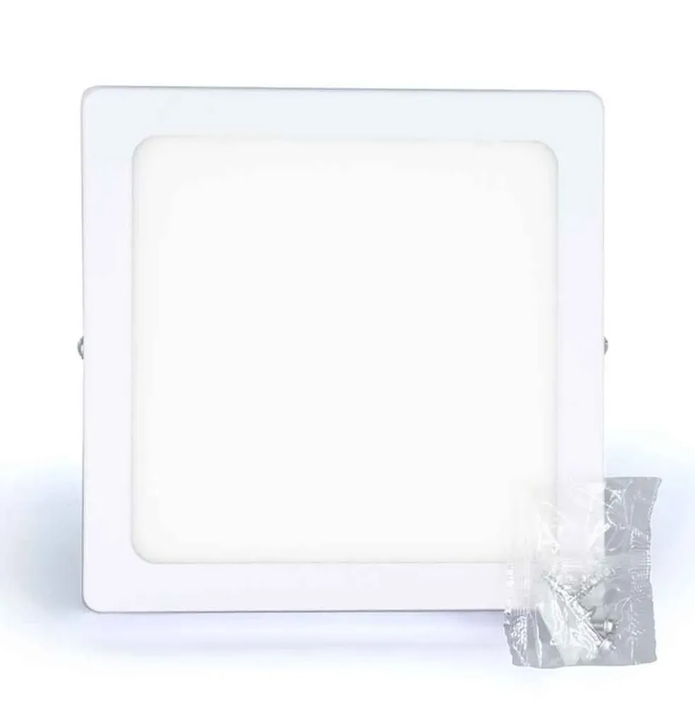 Luminario Mini Panel Led Cuadrado 6W 3000K Luz Calida Boomer