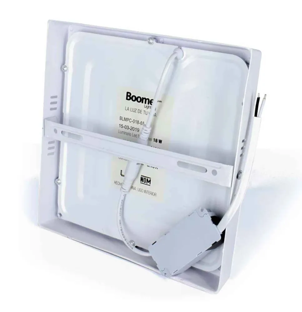 Luminario Mini Panel Led Cuadrado 6W 3000K Luz Calida Boomer