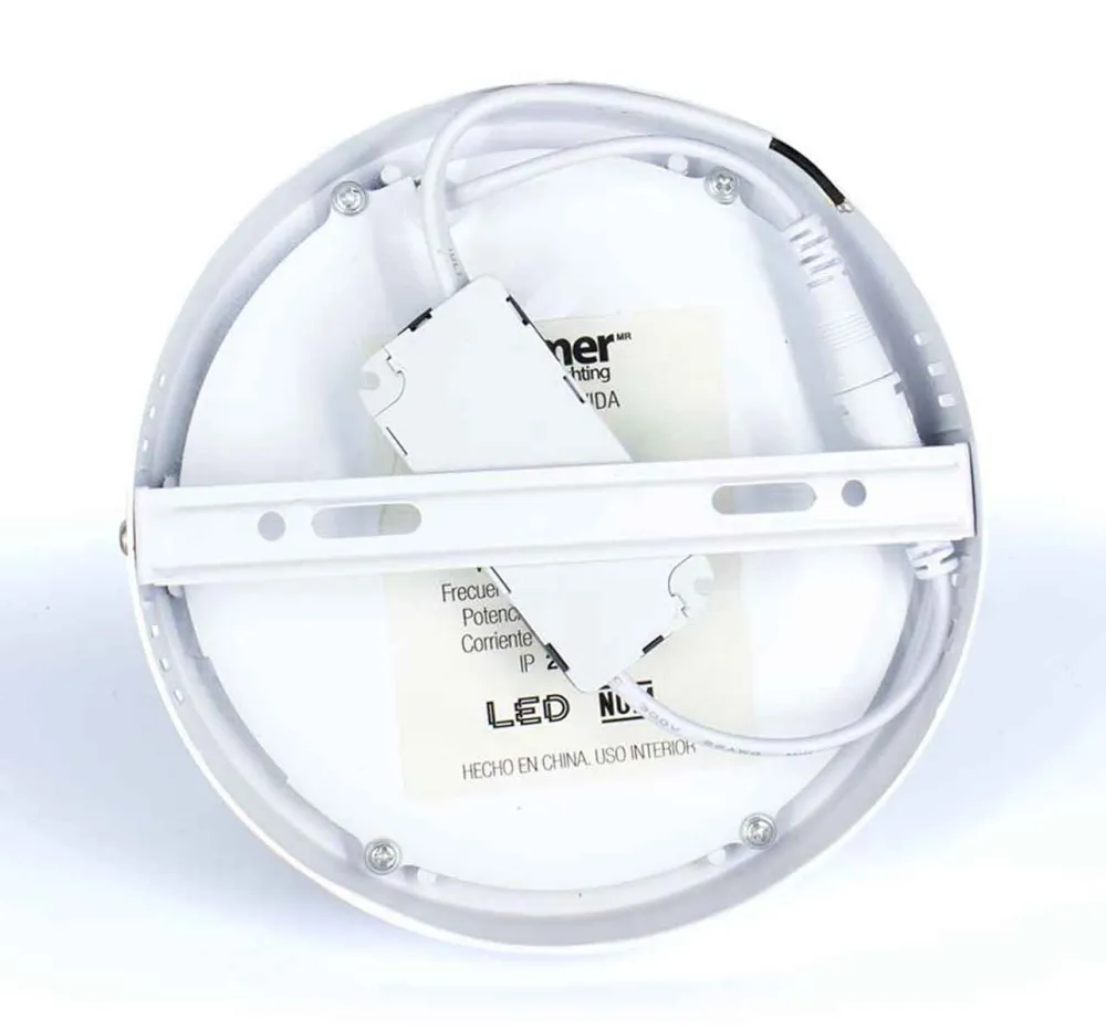 Luminario Mini Panel Led Redondo 6W 3000K Luz Calida Boomer