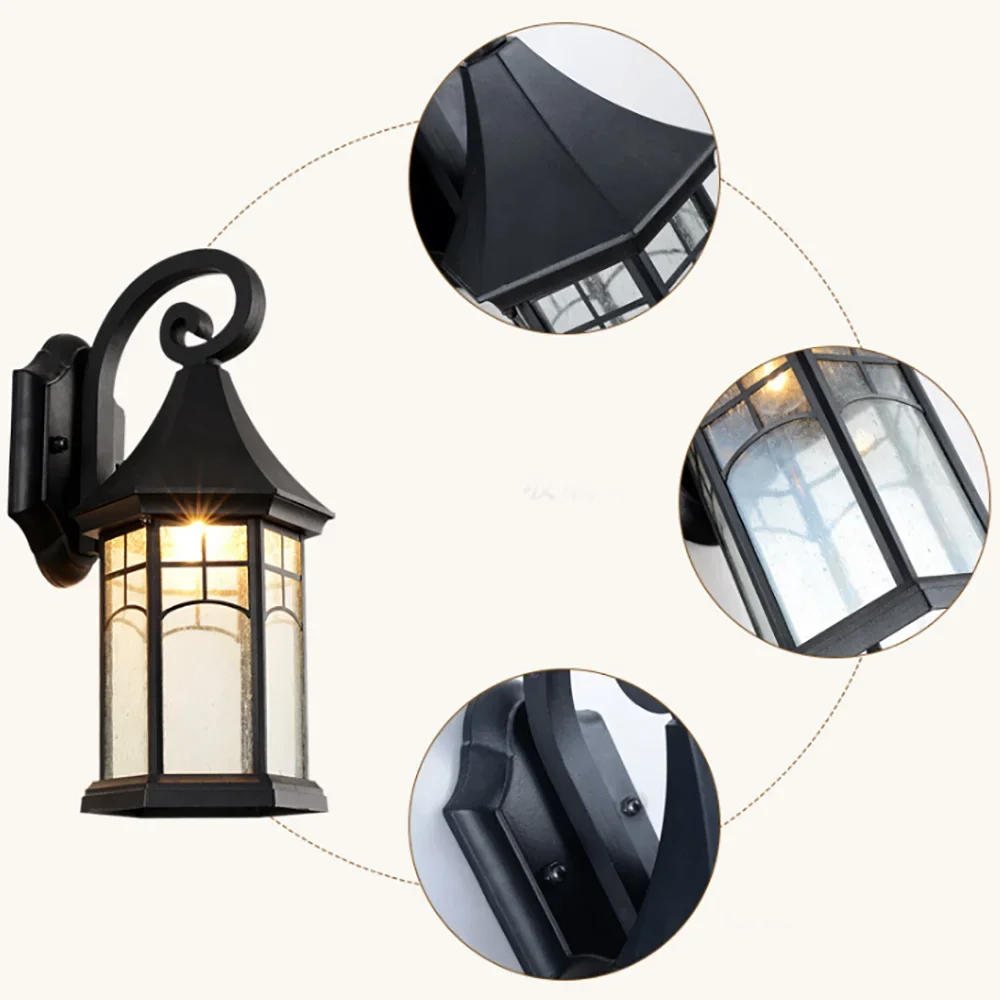 BronzeGlow – Lâmpada de Parede Nostálgica Resistente ao Tempo para Exterior – Iluminação Poupa-Energia