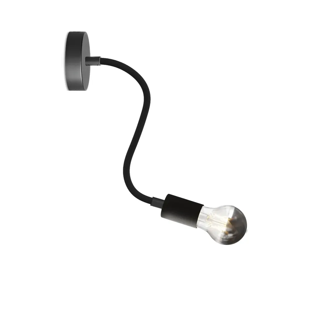 Candeeiro Flex 30 com lâmpada Goccia - Preto