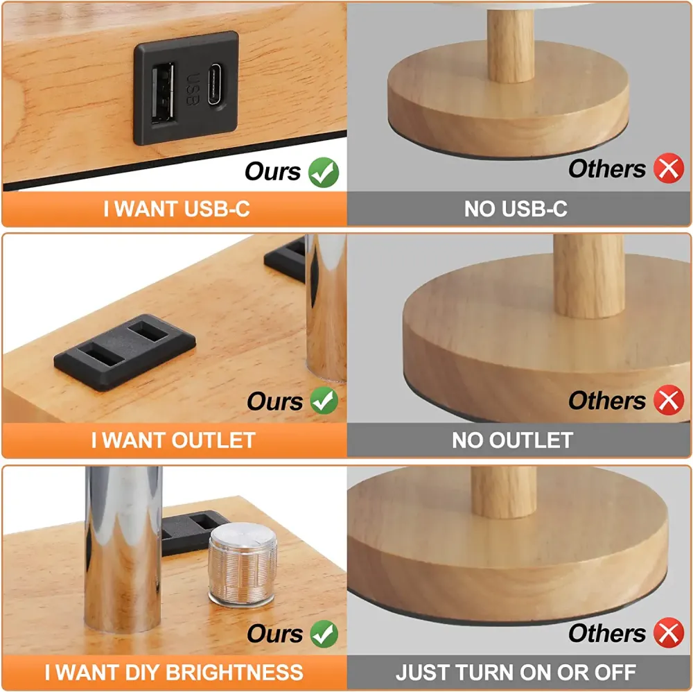 Candeeiro de mesa com altifalante e carregador sem fios