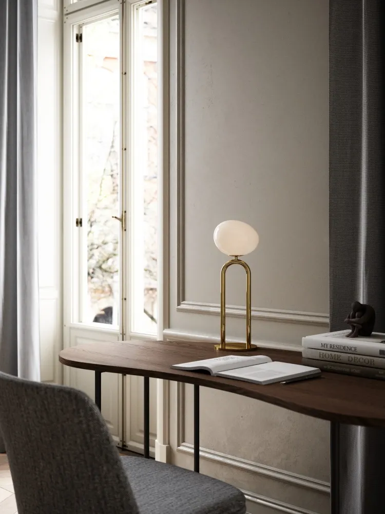 Candeeiro de mesa dourado Nordlux Shapes