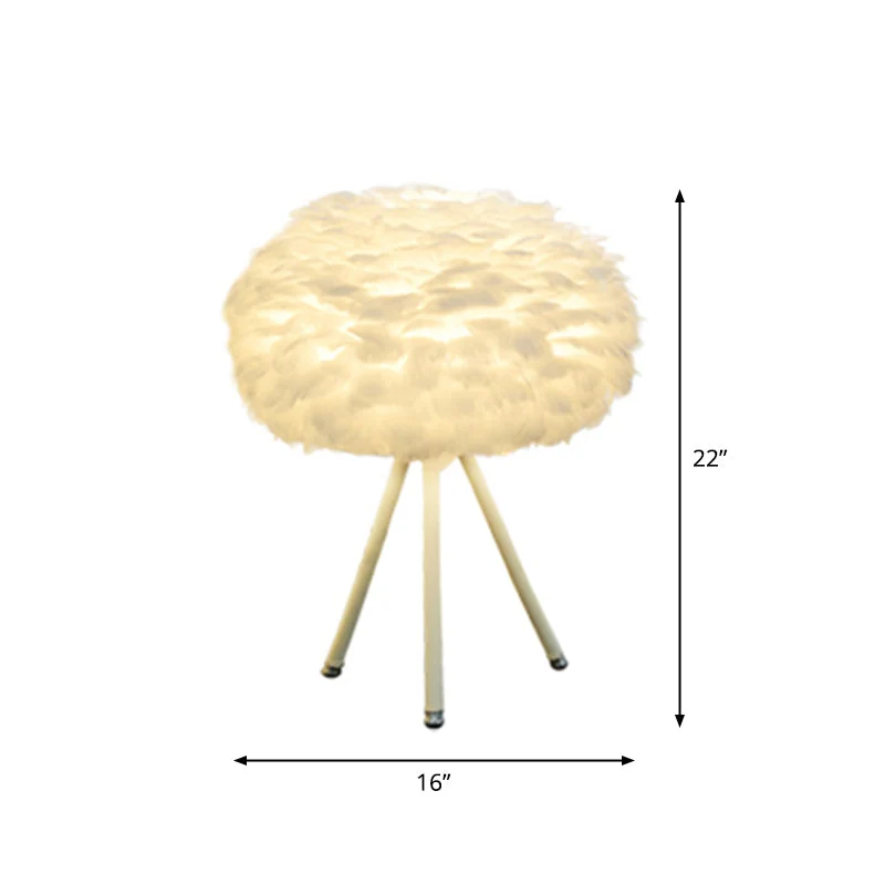 Candeeiro de Mesa Elegante com Molas - Candeeiro Moderno em Branco