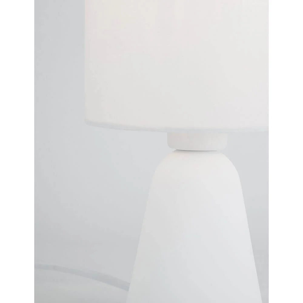 Candeeiro de mesa em gesso Orion branco