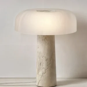 Candeeiro de Mesa Helena Moderno - Estilo Preto e Branco Simples