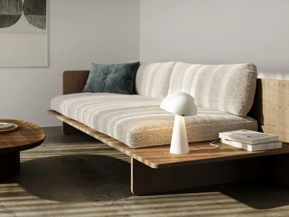 Candeeiro de mesa Nordlux Align em branco