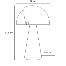Candeeiro de mesa Nordlux Align em branco