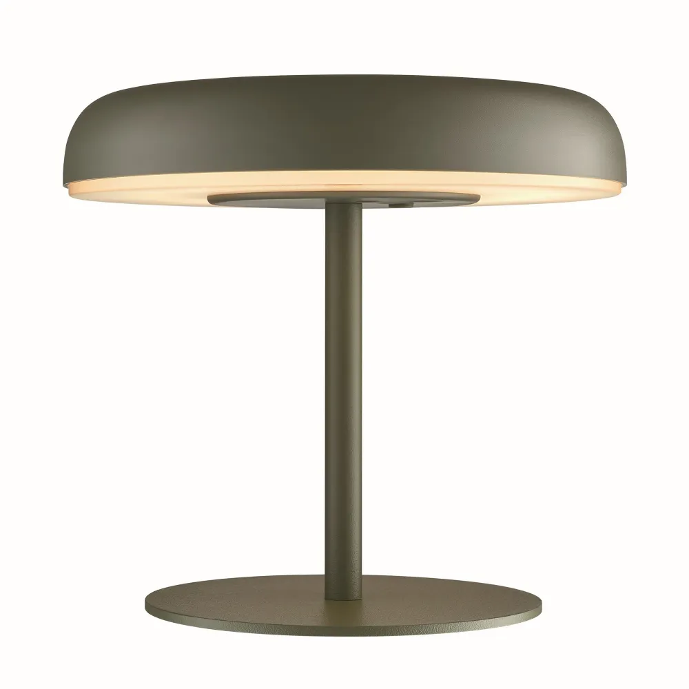 Candeeiro de mesa portátil bateria solar, sem fios, verde, exterior e interior - Elmer - Nordlux