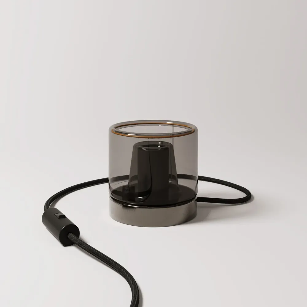 Candeeiro de mesa Posaluce Ghost - Preto pérola