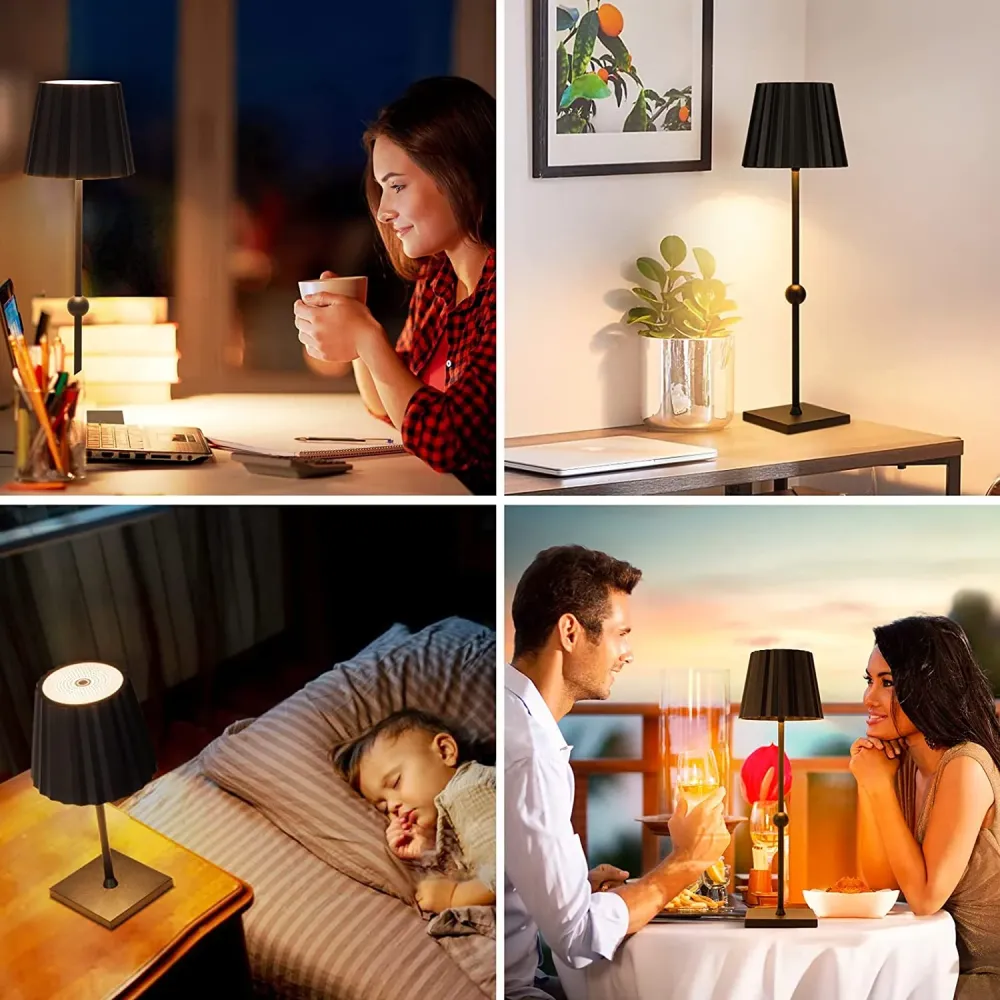Candeeiro de Mesa Sem Fios com LEDs Reguláveis Continuamente
