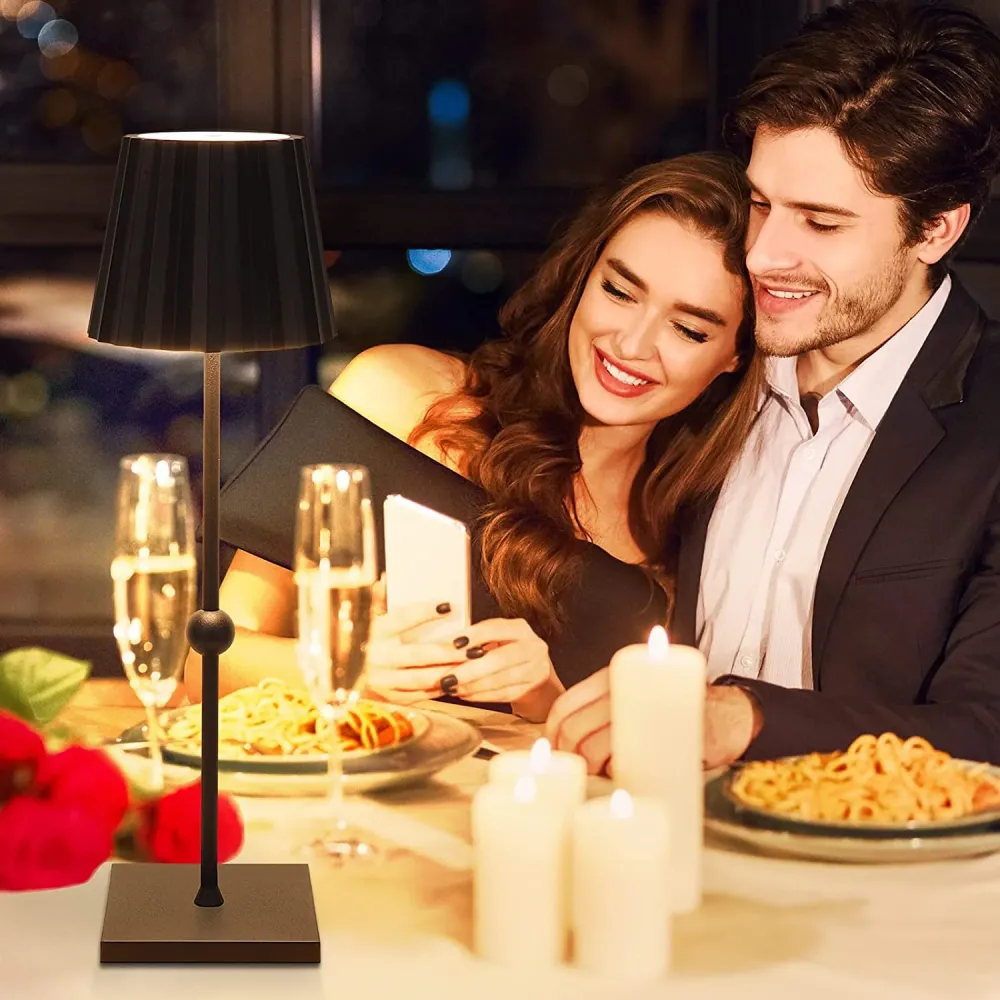 Candeeiro de Mesa Sem Fios com LEDs Reguláveis Continuamente