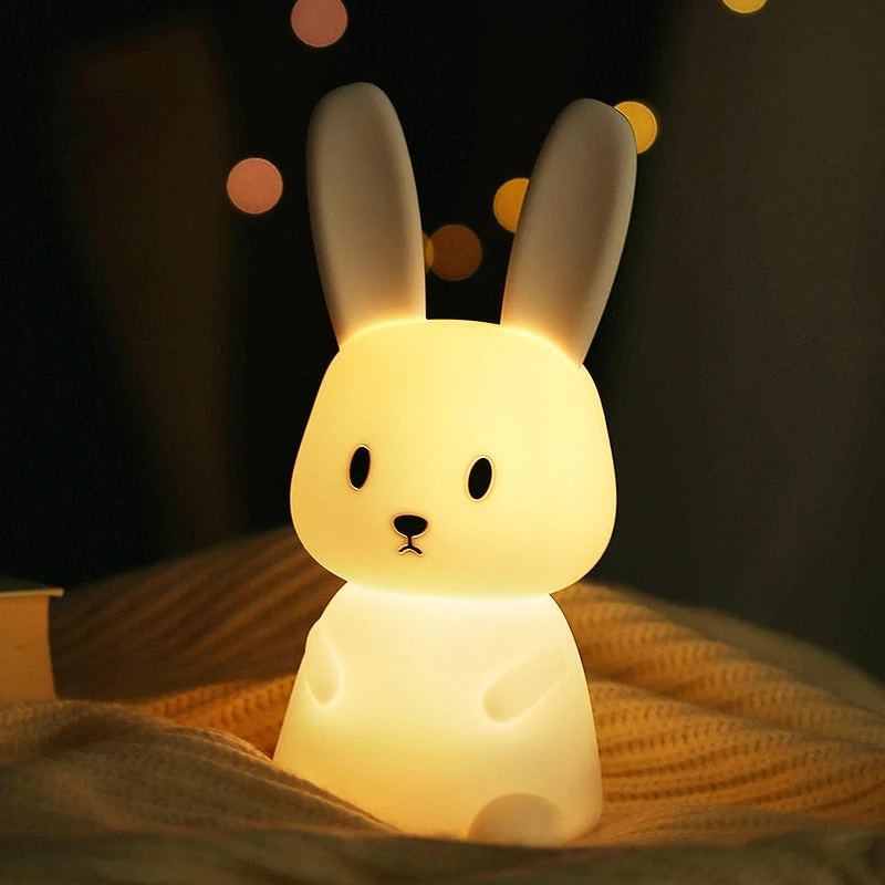 Candeeiro Noturno LED de Toque Coelhinho para Crianças