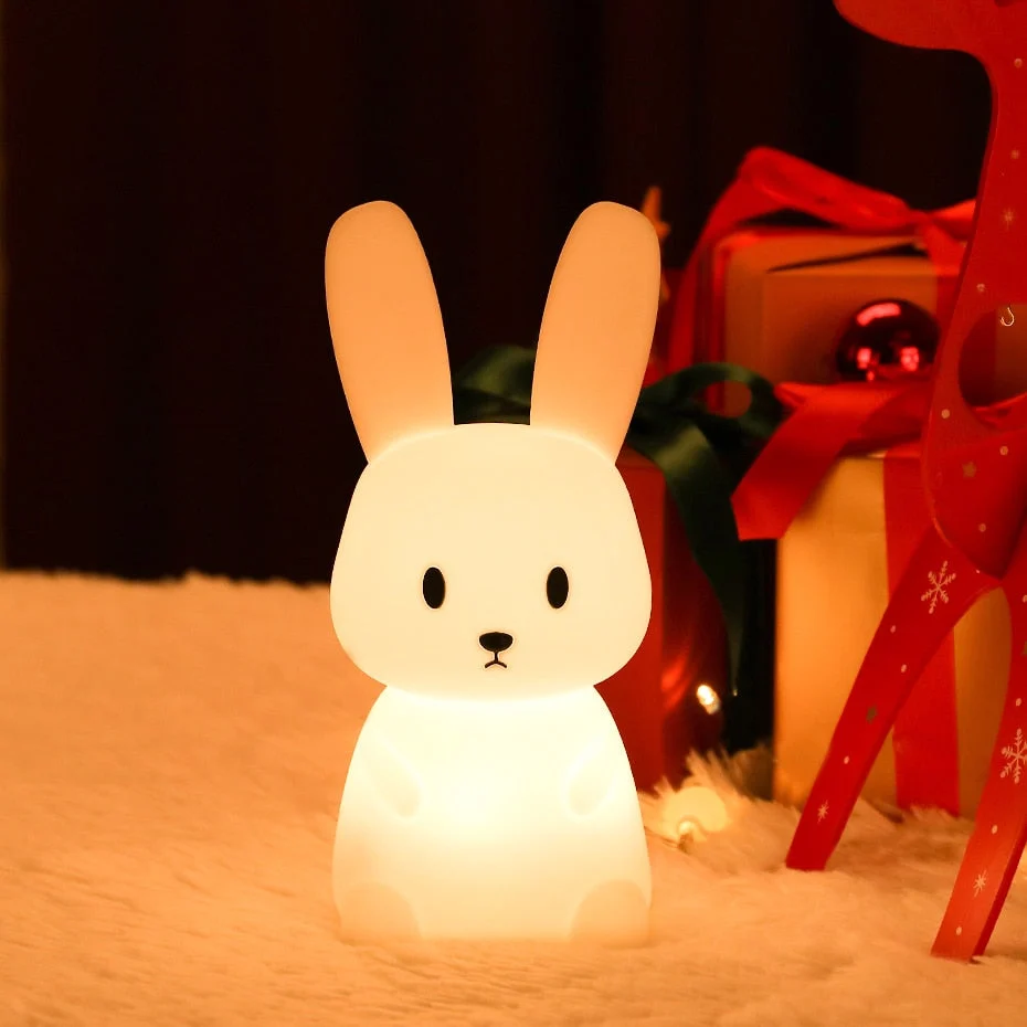 Candeeiro Noturno LED de Toque Coelhinho para Crianças