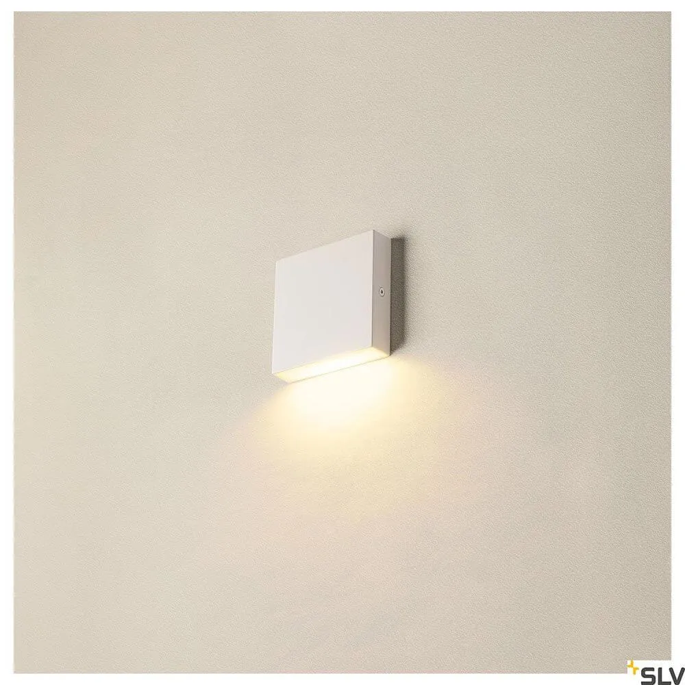 Candeeiro de parede LED de embutir Quad Frame Branco
