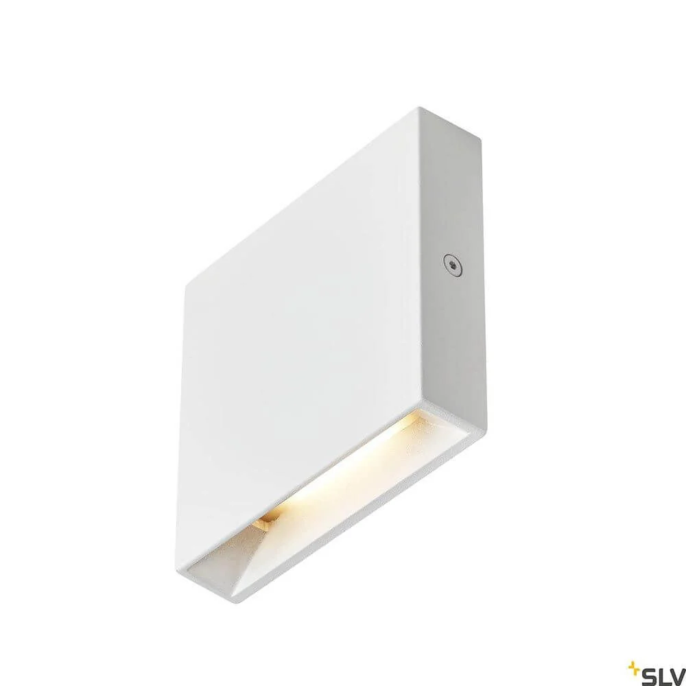 Candeeiro de parede LED de embutir Quad Frame Branco