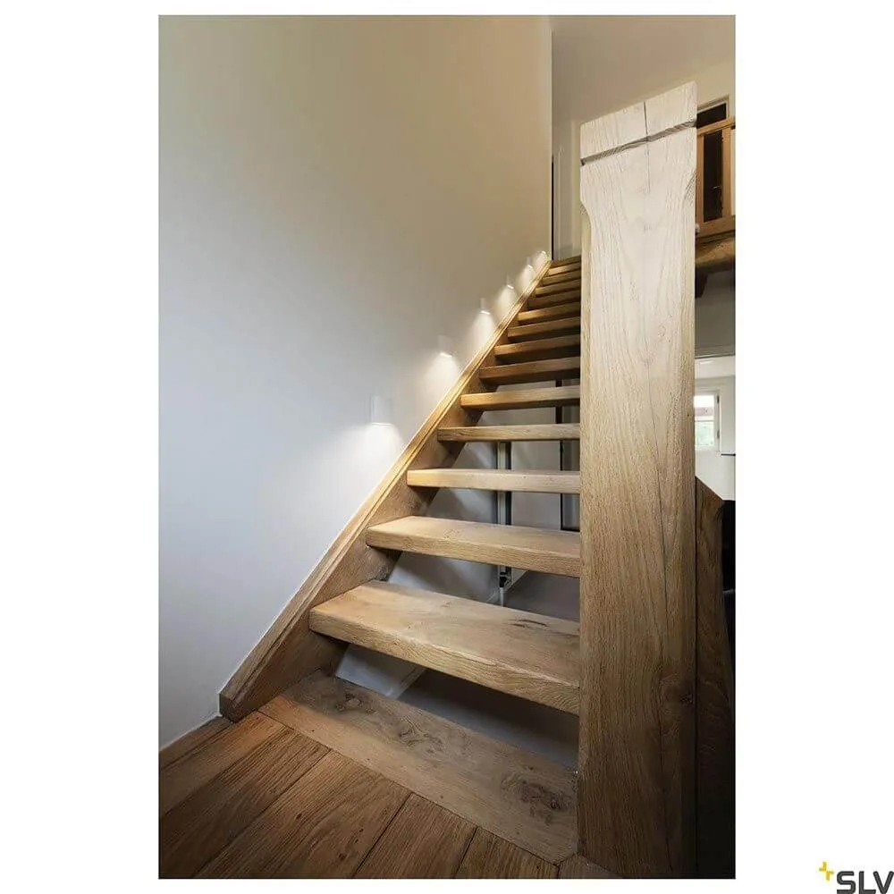 Candeeiro de parede LED de embutir Quad Frame Branco