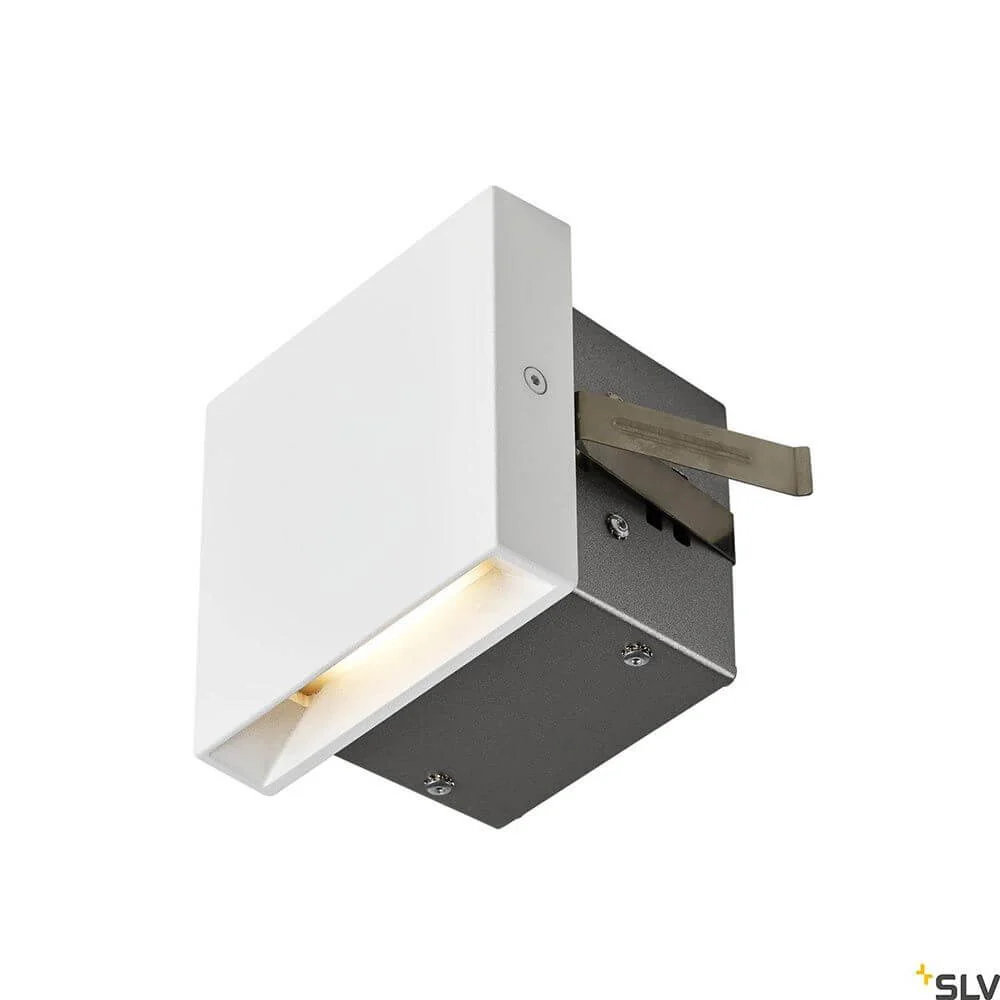 Candeeiro de parede LED de embutir Quad Frame Branco